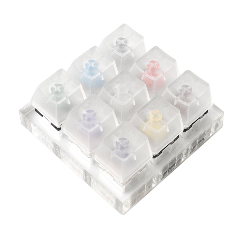 YMDK 9 Key Gateron Green Clear White Gray Clear Zealio Purple Switches Shaft Testing Tool Switch Tester - Image 2